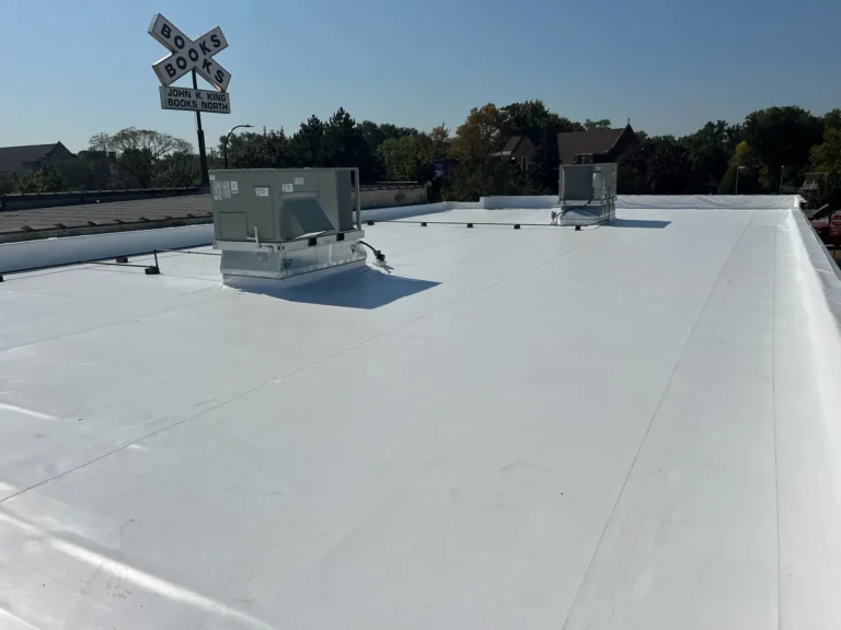 New PVC commercial roof