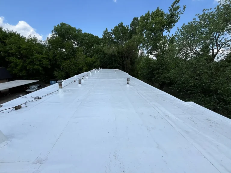 New PVC commercial roof