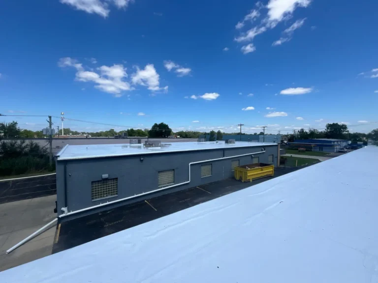 New PVC commercial roof
