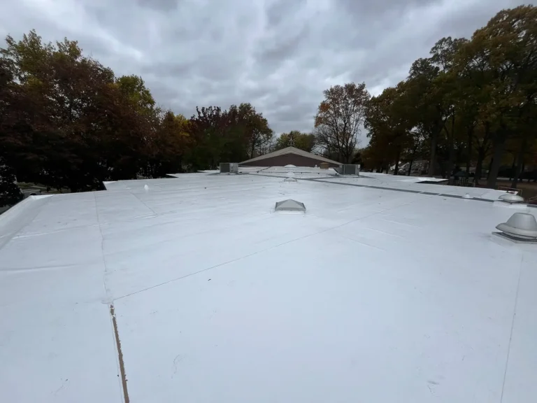 New PVC commercial roof