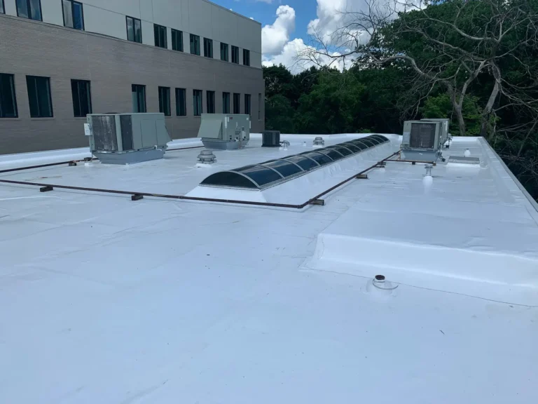 New PVC commercial roof