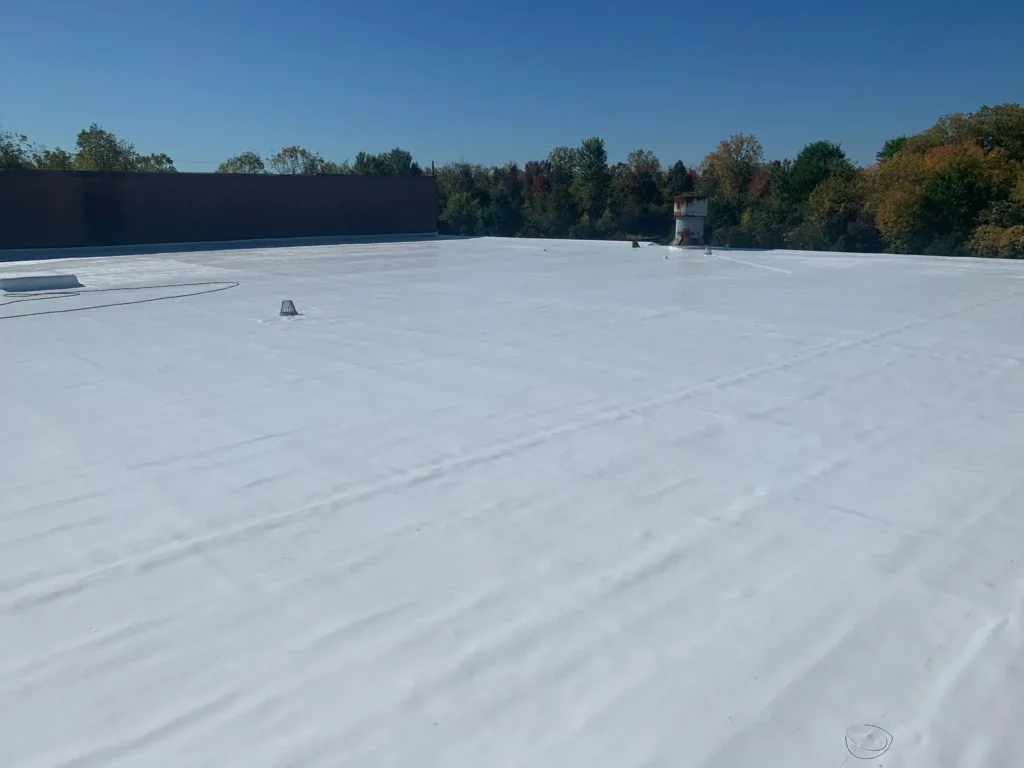 New PVC commercial roof