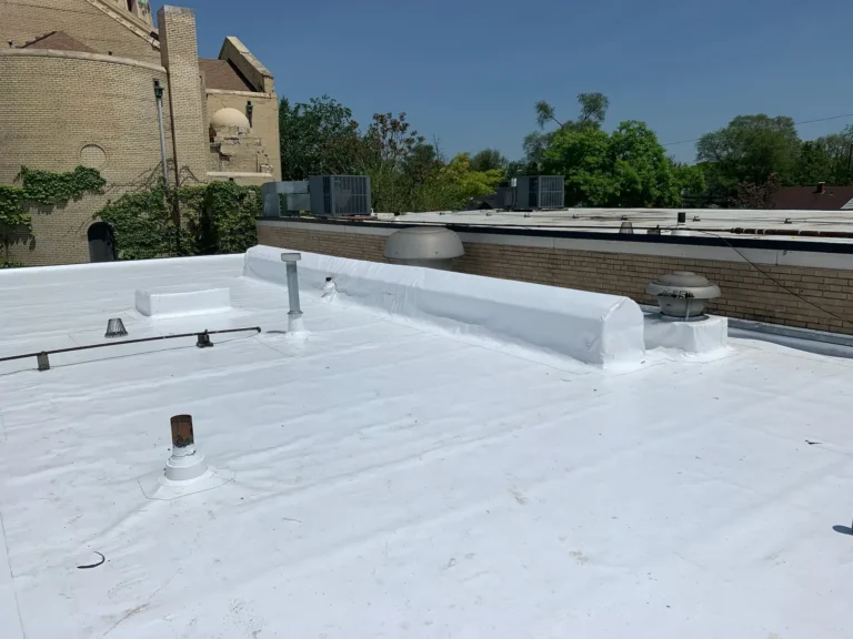 New PVC commercial roof