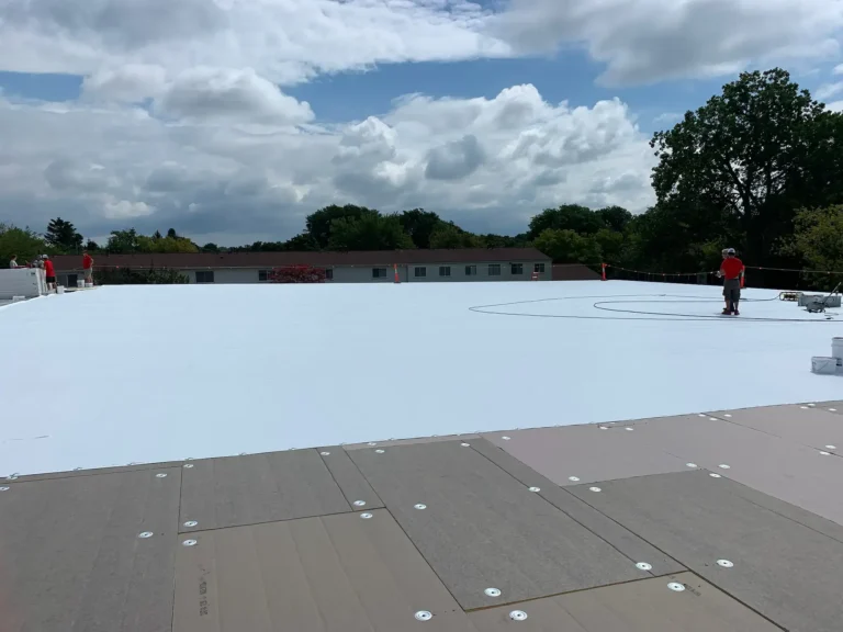 Summit Commercial Roofing professionals working on a new roof