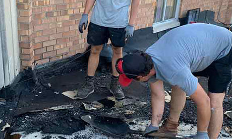 Replacing a damaged roof